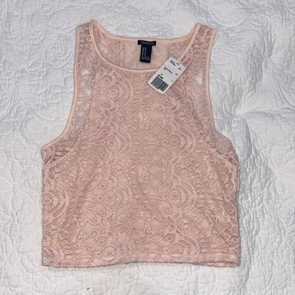 Light pink crop top